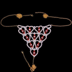 Heart Rhinestone Body Jewelry